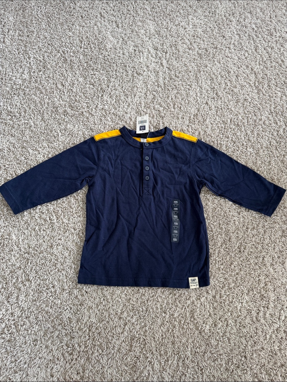 NWT: GAP Navy Long-Sleeve Shirt - Toddler